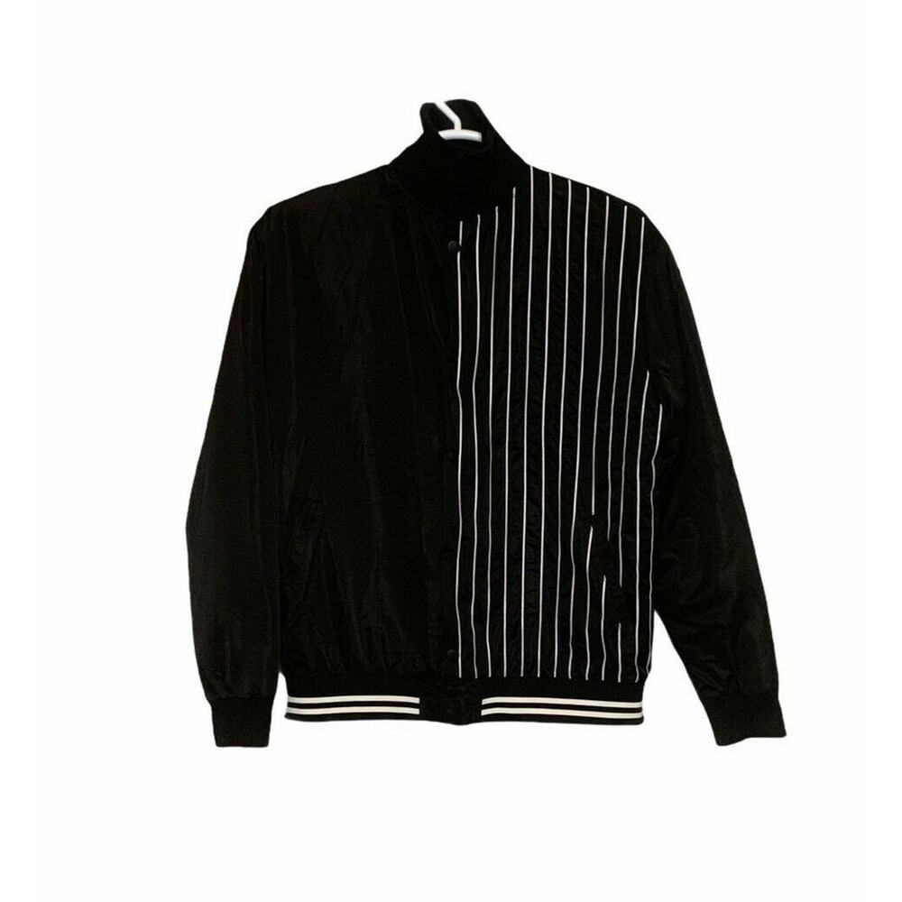 Nana Judy black white stripes Button Jacket Size XL